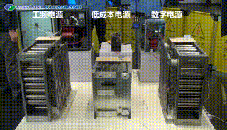 电场放电效果对比